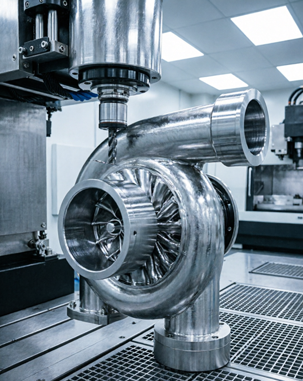 Automotive Turbocharger Housing Prototypes: High-Precision CNC Alternative for Complex Sand Casting Parts